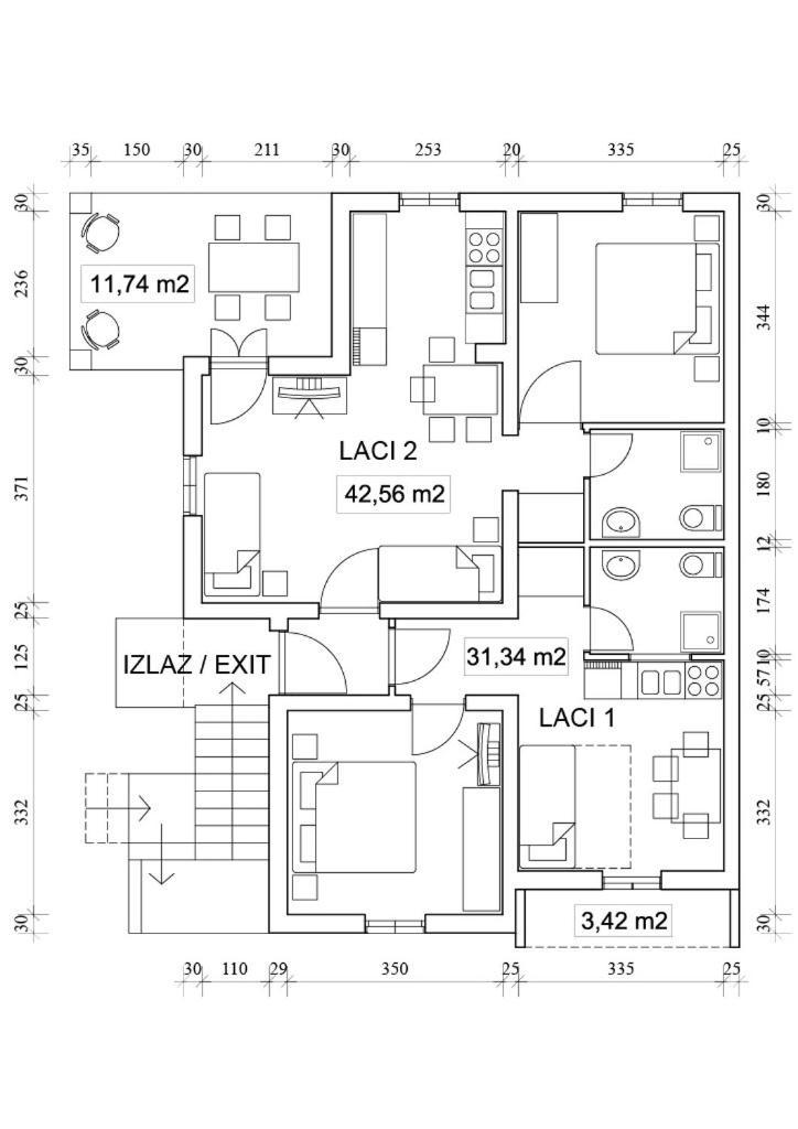 Apartments "Laci" Крк Экстерьер фото